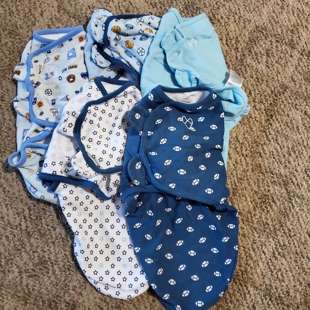 Swaddle me Blue Swaddles Size Small/Medium
